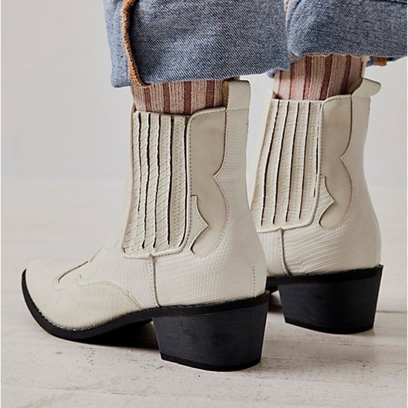 Free People Shoes - Free People Cream Western Boots